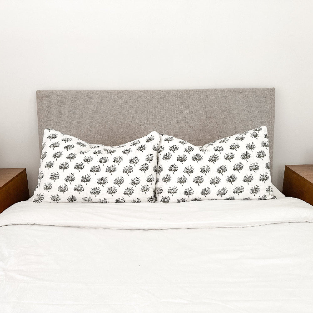Rhapis Palm Kantha Pillowcase