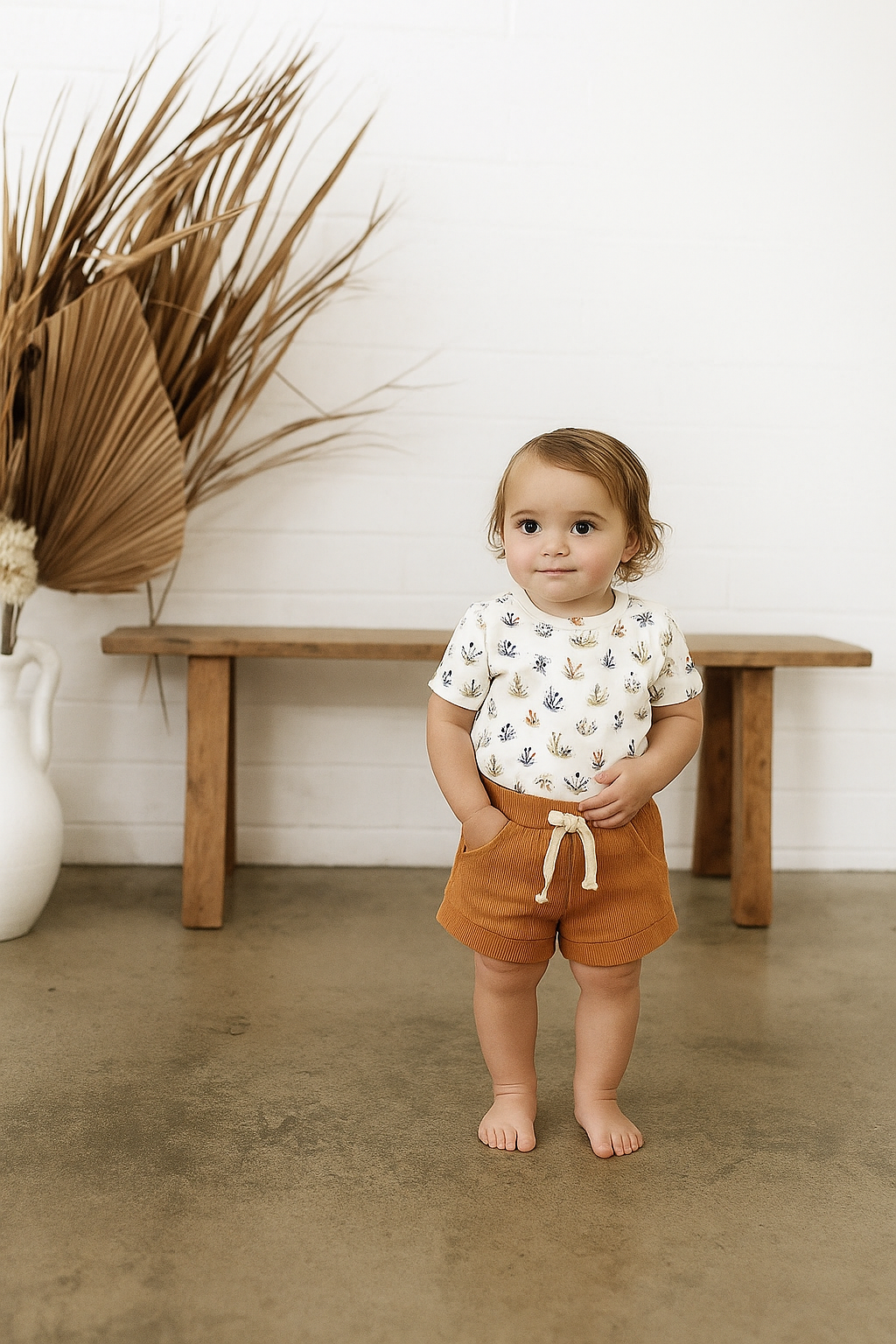 6-12 months Baby Chestnut + Arizona Summer Clothing Set