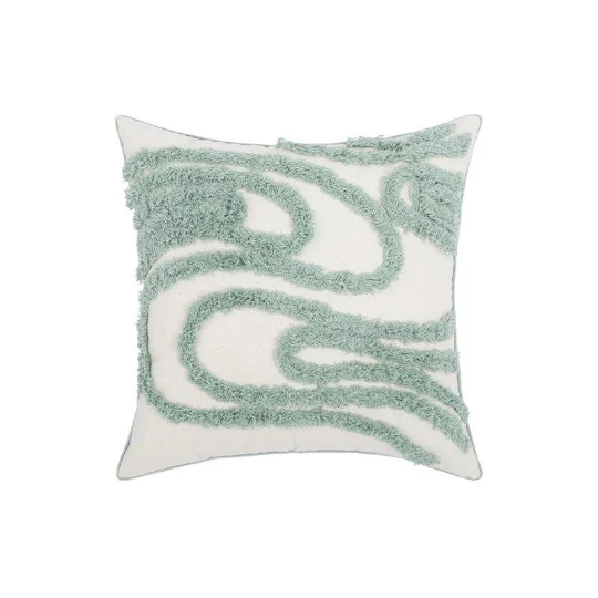 Green Geometric Cushion Cover