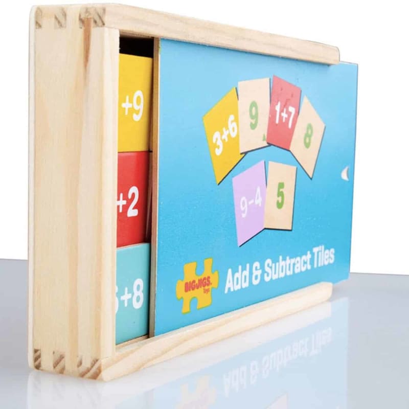 Add and Subtract Tiles - Bigjigs Toys Fast shipping