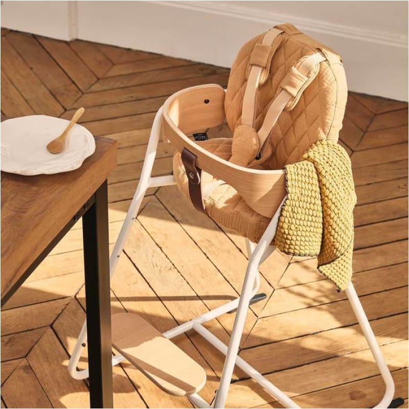 Charlie Crane Tibu High Chair with Baby Set in Gentle White 
