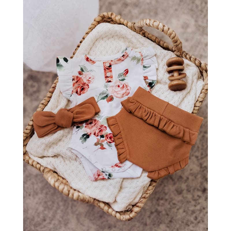 Chestnut High Waist Baby Bloomers - Snuggle Hunny Kids Fast