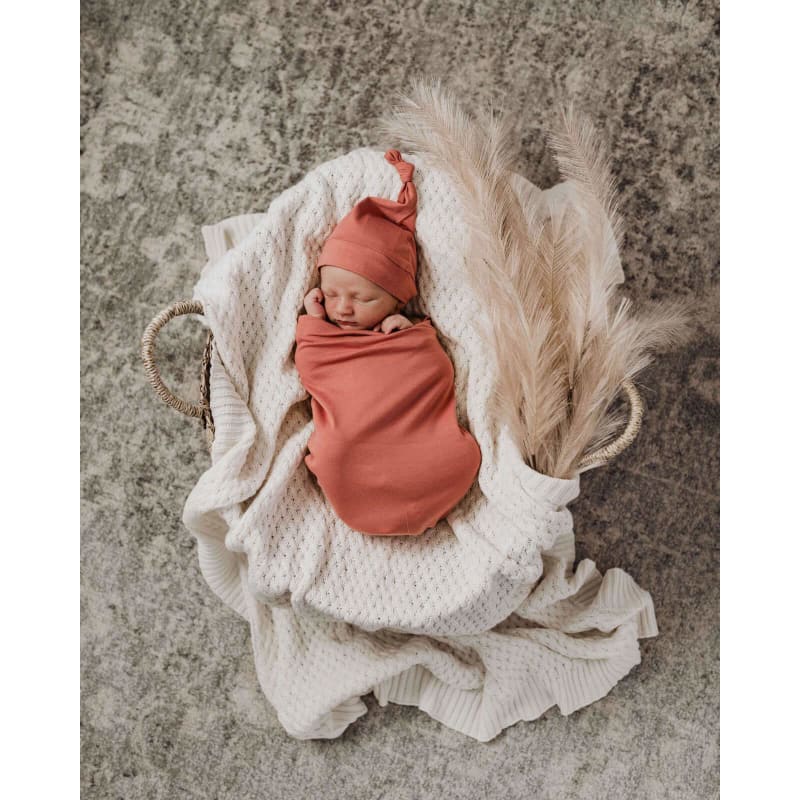 Clay Snuggle Swaddle & Beanie Set - Hunny Kids Fast shipping
