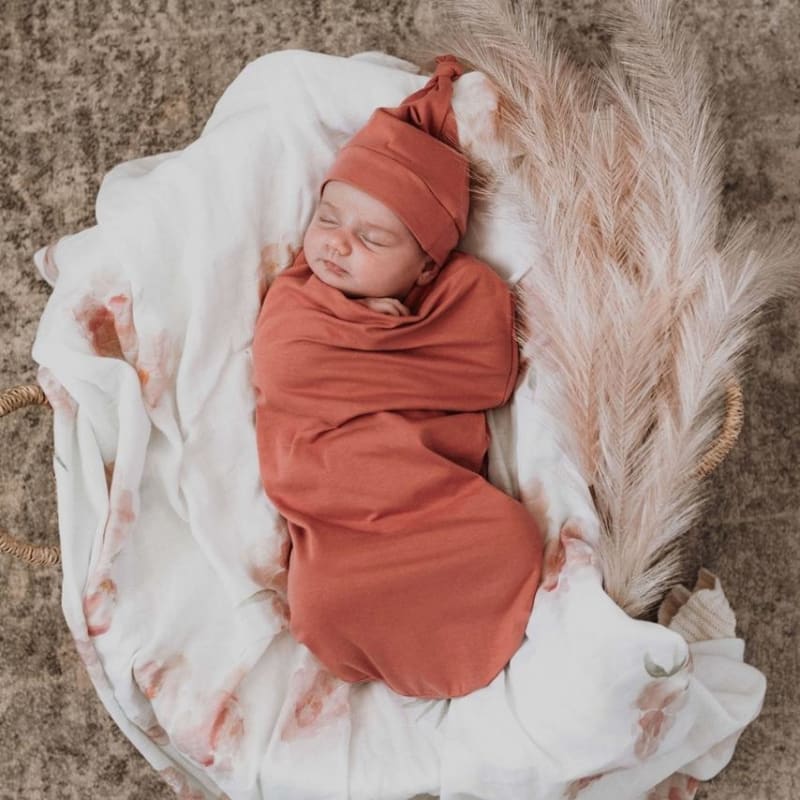 Clay Snuggle Swaddle & Beanie Set - Hunny Kids Fast shipping