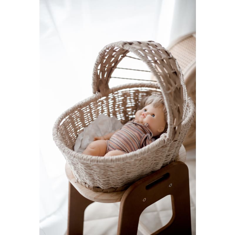 Jute Doll Bassinet - QToys Fast shipping | Qtoys