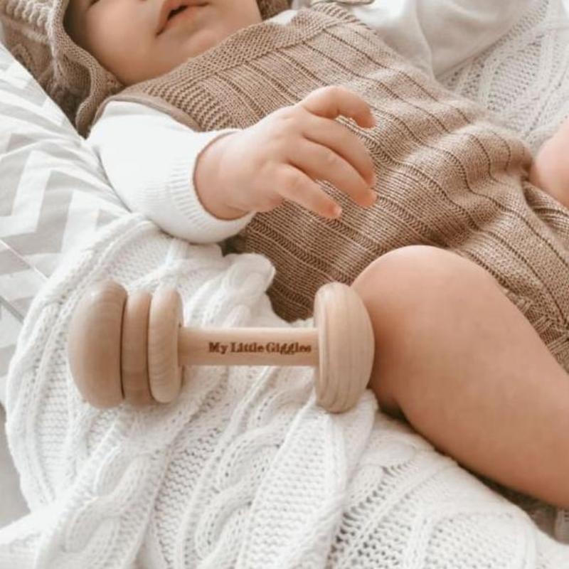 Keepsake Baby Rattle Teether - My Little Giggles Fast