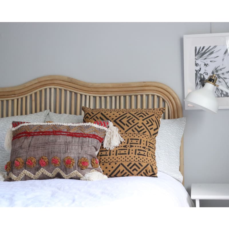 Mustard Handblocked Cushion - Affordable Homewares Fast