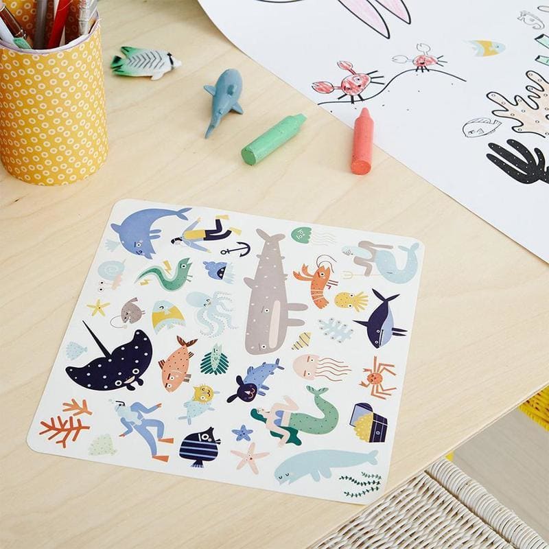 Olli Ella | Playpa Stickers - Ocean - Fast shipping