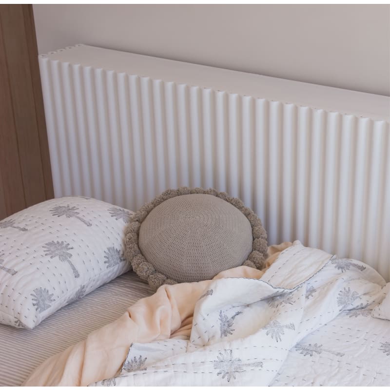 Palm Kantha Pillowcase | Monochrome - Affordable Homewares