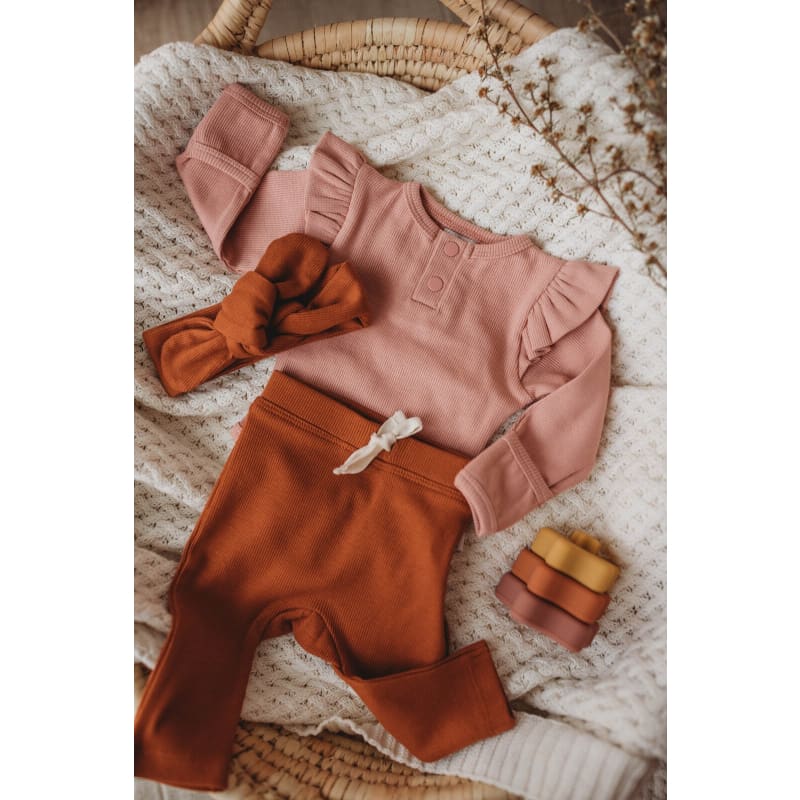 Rose Long Sleeve Bodysuit - Snuggle Hunny Kids Fast shipping