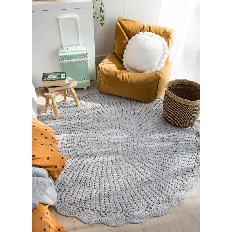 Scandi Kids Rug - 120cm Light Grey - Piper & I Fast shipping