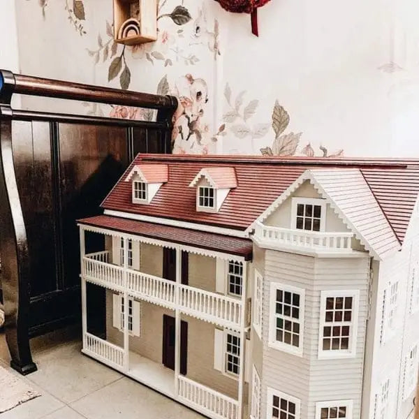 Inspirational elegant dollhouse renovation and styling ideas with Dreamy Kidz Craft Works Victorian Dollhouses