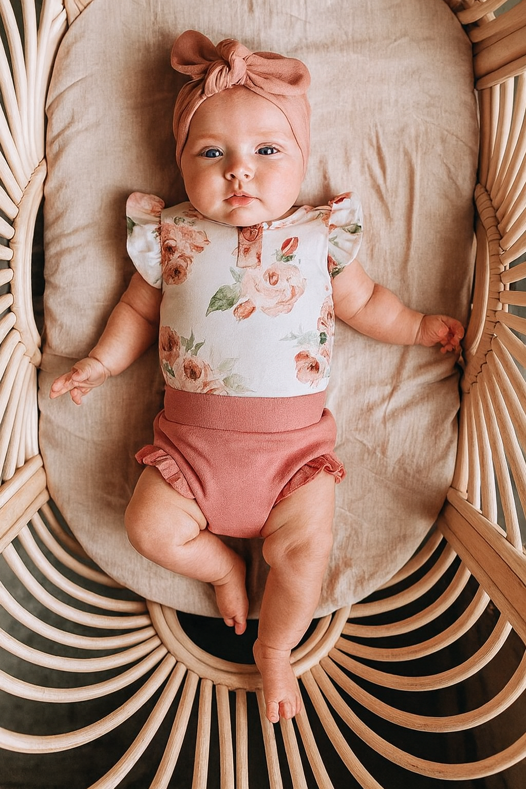 Newborn Baby Rose Summer Clothing Set