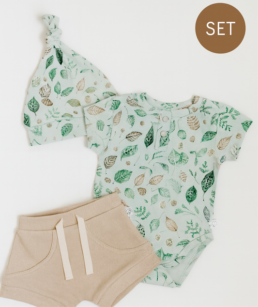 Newborn Baby Pebble + Daintree Summer Clothing Set