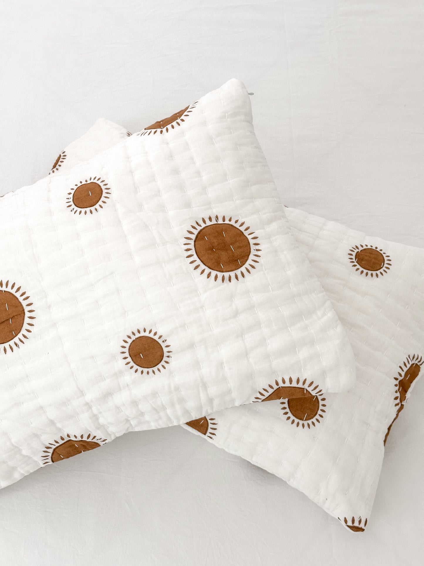 Sun Kantha Pillowcase