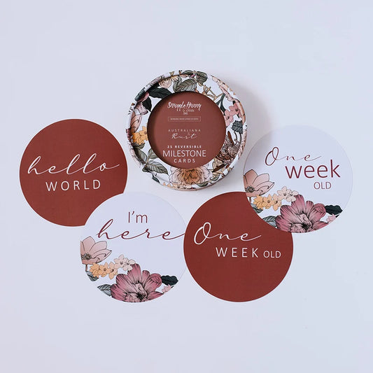 Reversible Milestone Cards - Australiana & Rust – Reversible Photo Prop Set