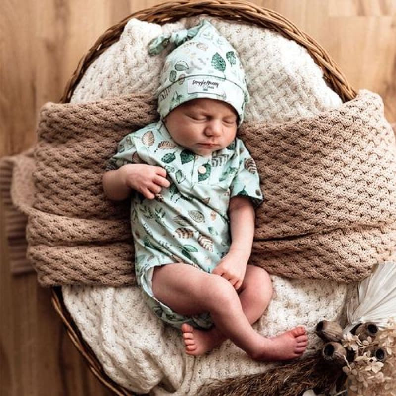 Newborn Baby Navy + Green Daintree Summer Clothing Set