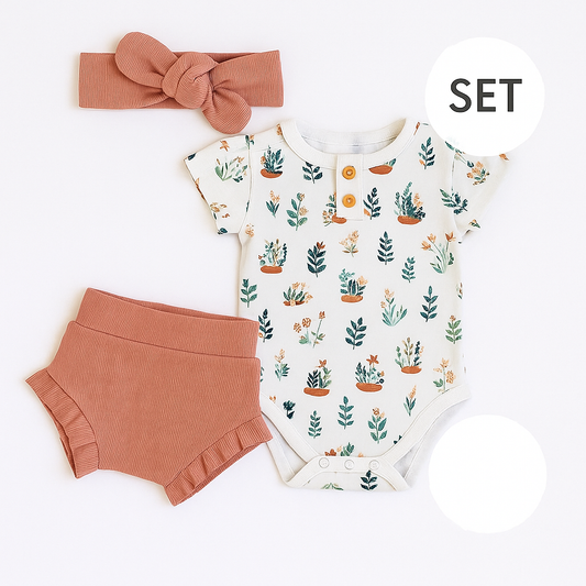 Newborn Rose and Arizona Summer Clothing Set