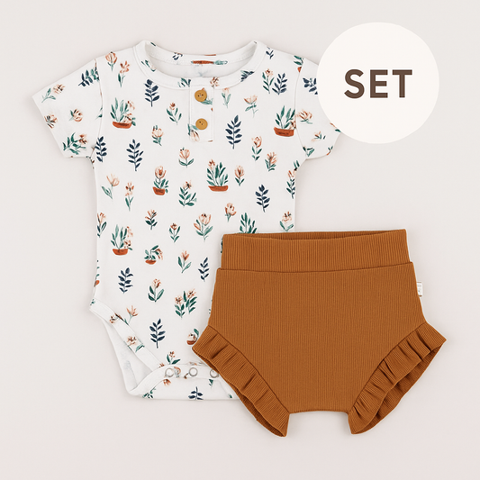 6-12 months Baby Chestnut + Arizona Summer Clothing Set