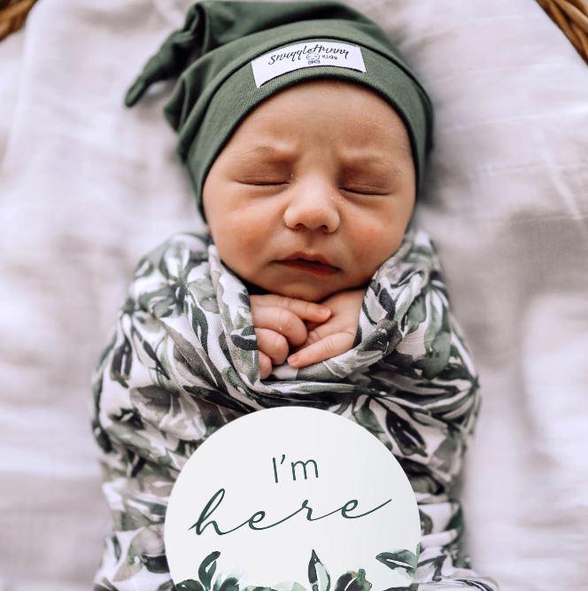 Evergreen Milestone Cards - Milestone Cards For Baby - Reversible Milestone Cards - Baby Announcement Photos - Gift For New Baby