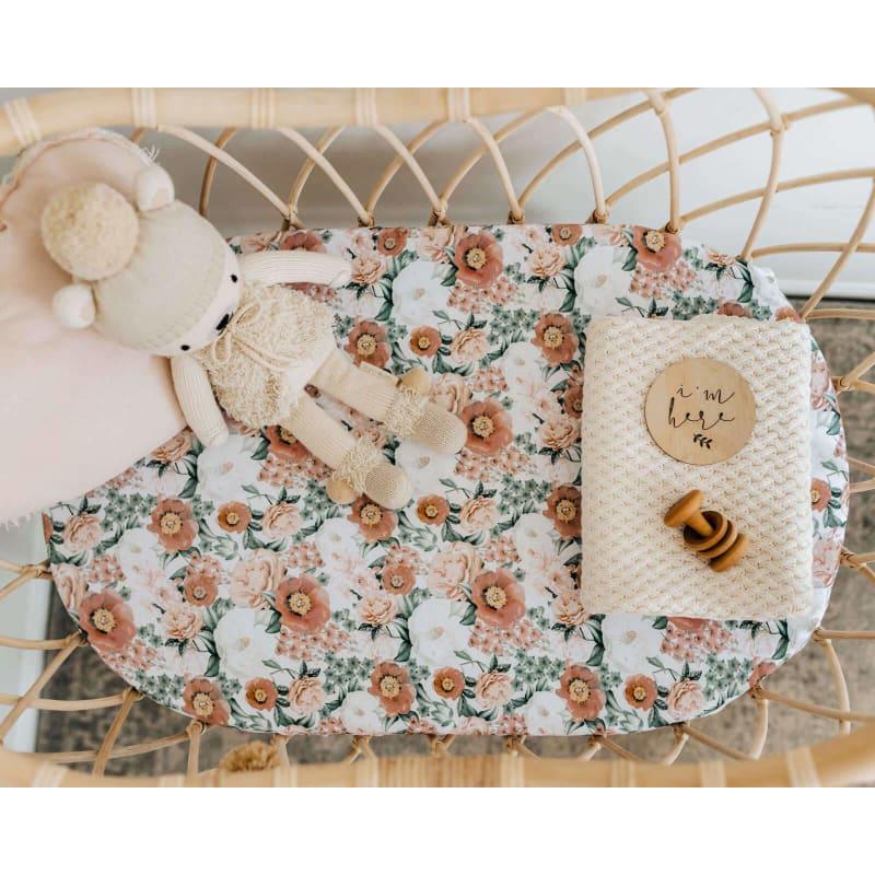 Florence Fitted Bassinet Sheet & Change Pad - Snuggle Hunny