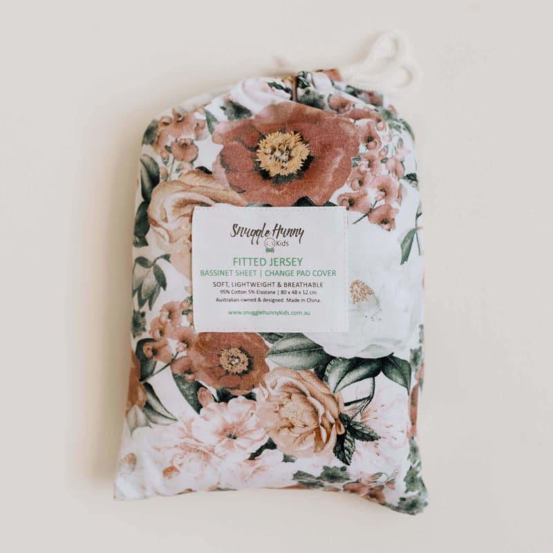 Florence Fitted Bassinet Sheet & Change Pad - Snuggle Hunny