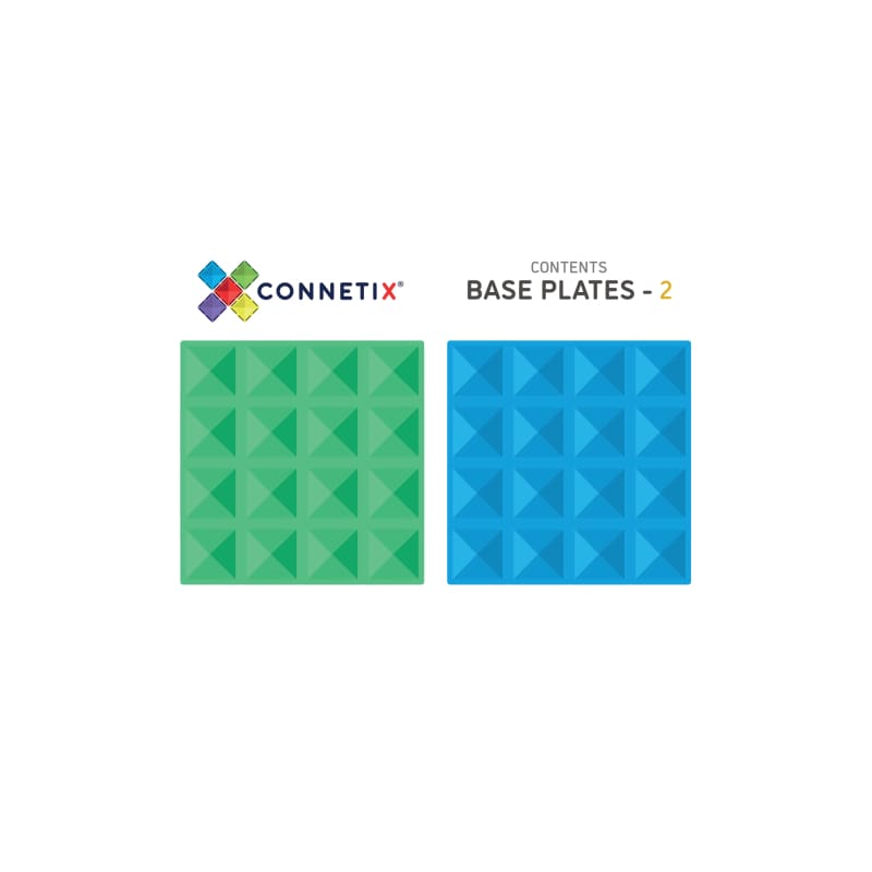 2 piece Base Plate Pack - Connetix - Fast shipping Piece