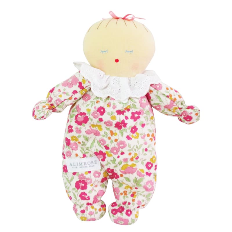 Alimrose Asleep Awake Baby Doll - 24cm Rose Garden - Fast