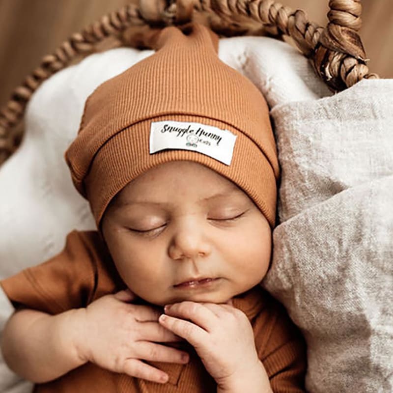 Chestnut Knotted Beanie - Snuggle Hunny Kids Fast shipping