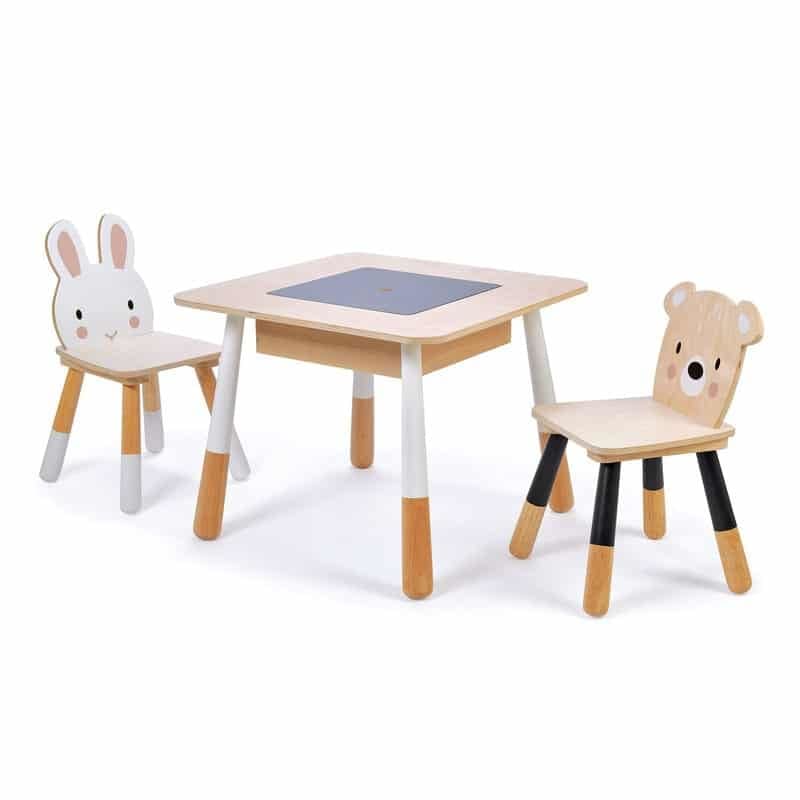 Forest Wooden Table and 2 Chairs - Tender Leaf Toys Fast