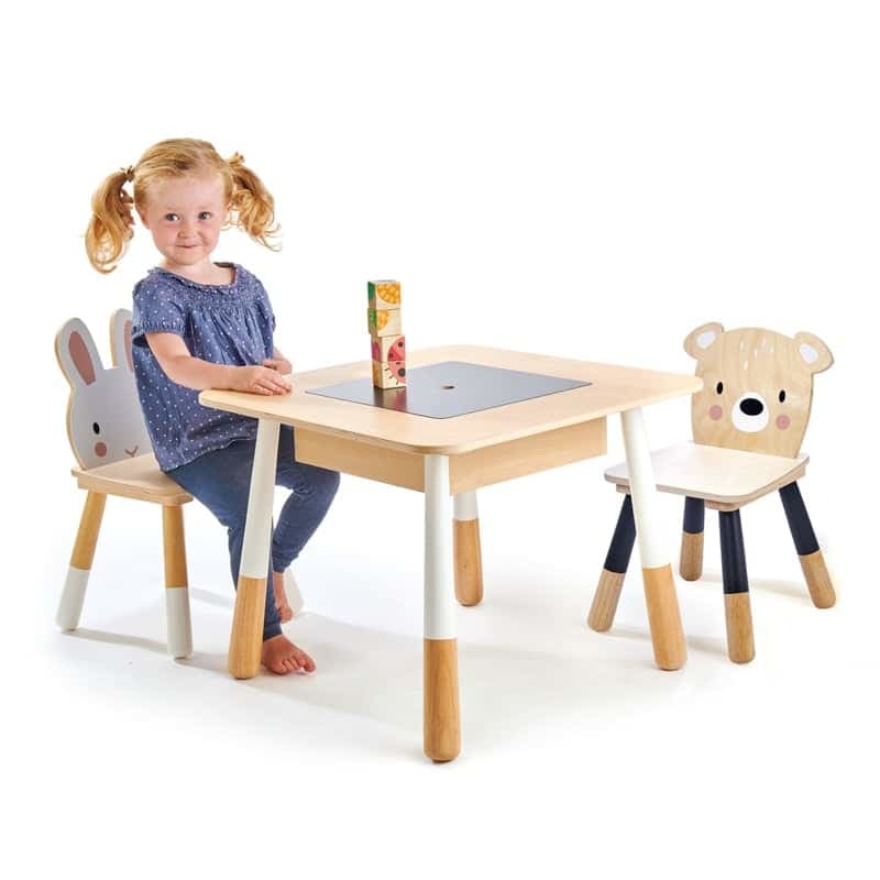 Forest Wooden Table and 2 Chairs - Tender Leaf Toys Fast