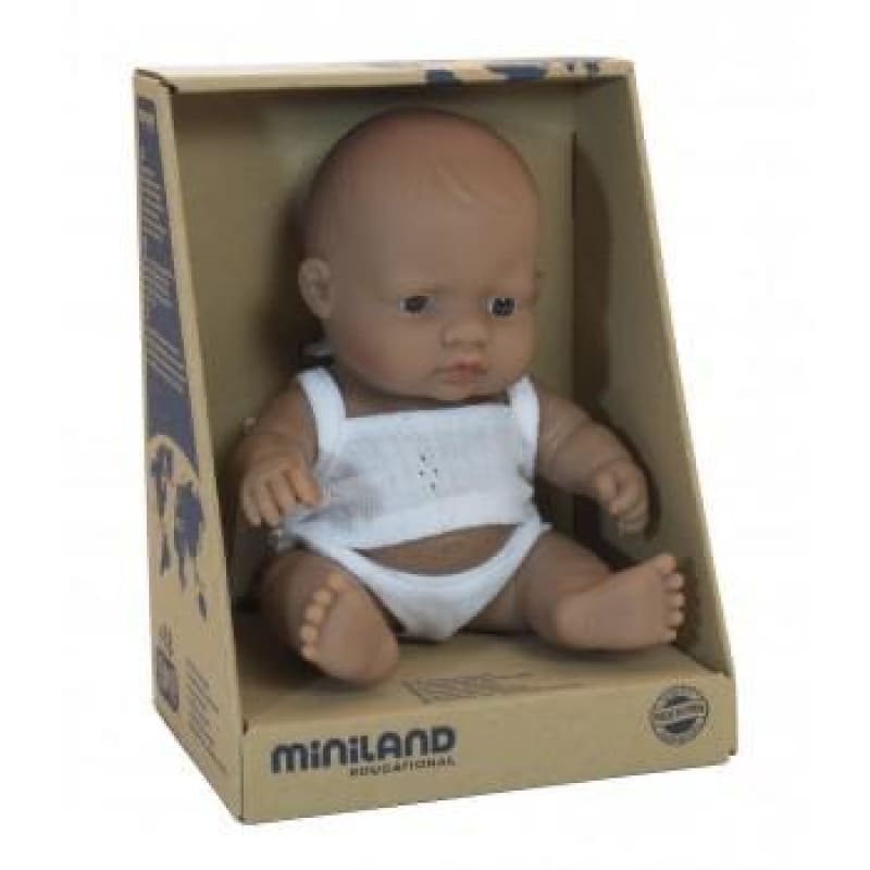 MINILAND Baby Doll - Latin Boy 21cm - Miniland Fast shipping