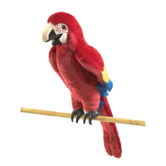 Scarlet Macaw Puppet - Puppets & Marionettes Folkmanis Fast