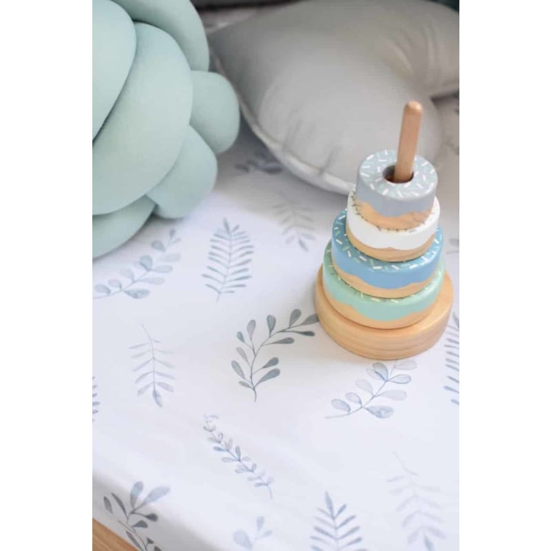Wild Fern Fitted Cot Sheet - Snuggle Hunny Kids Fast